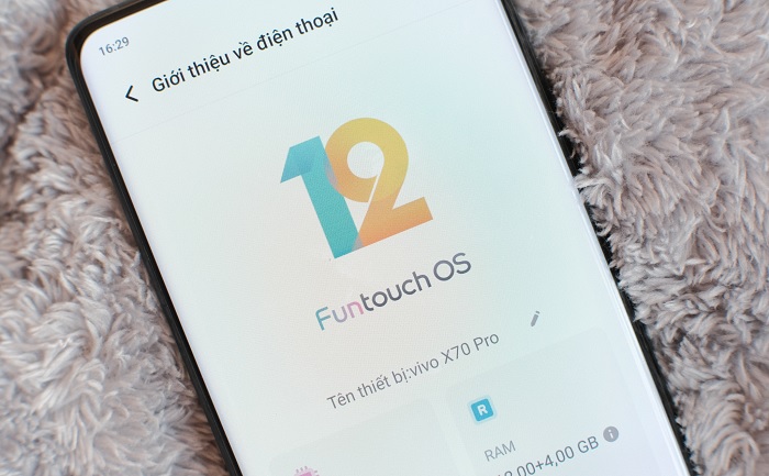 Vivo X70 Pro sử dụng giao diện FunTouchOS 12