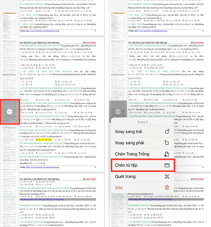 Thêm hình ảnh vào file PDF