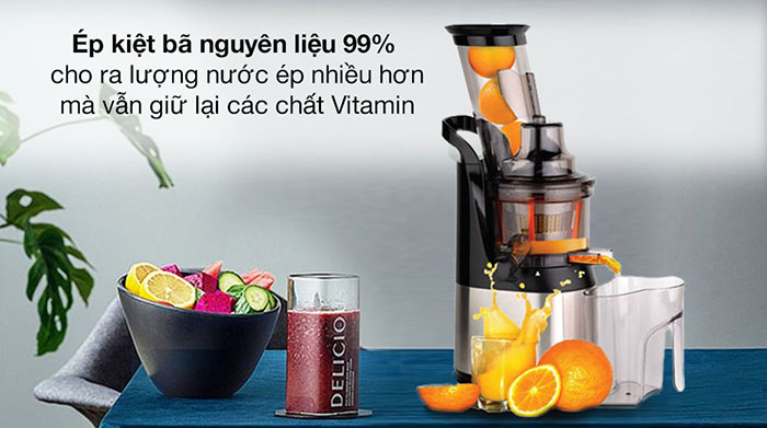 Nước ép từ máy ép chậm đậm đặc hơn