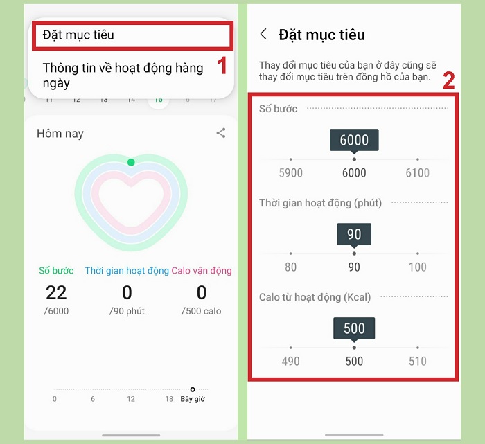 Theo dõi số bước chân