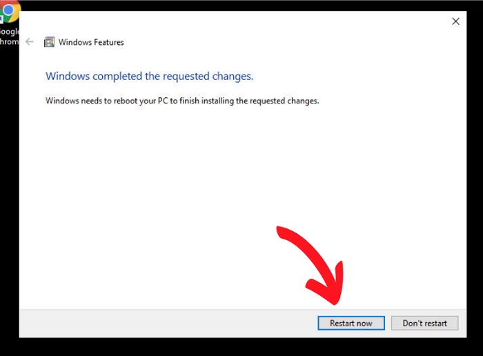 Khởi động lại máy tính