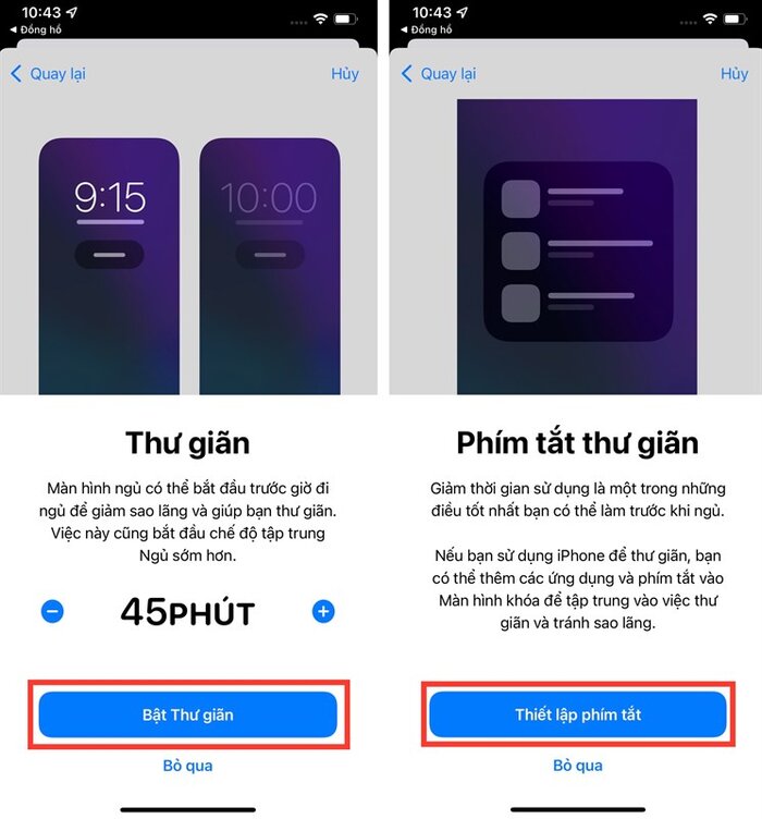 Bạn có thể bật thư giãn và phím tắt thư giãn 