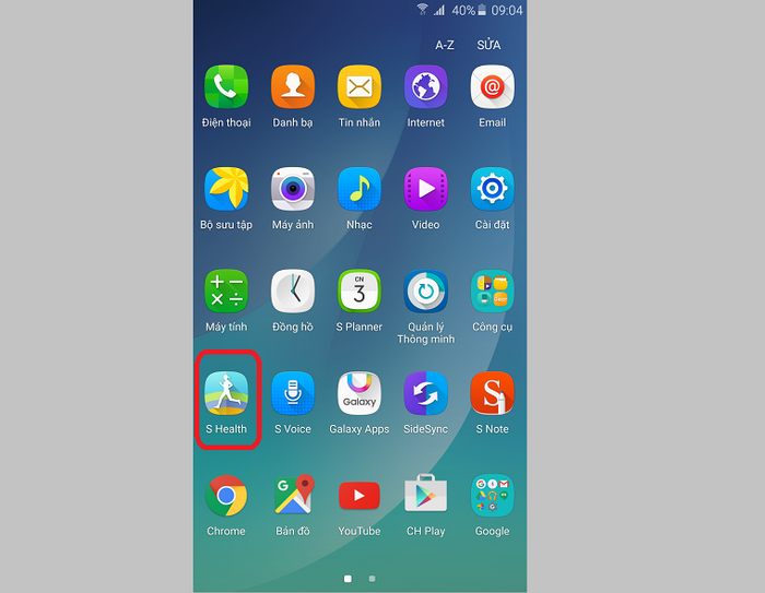Sử dụng ứng dụng Samsung Health để tiến hành đo nồng độ Oxi trong máu