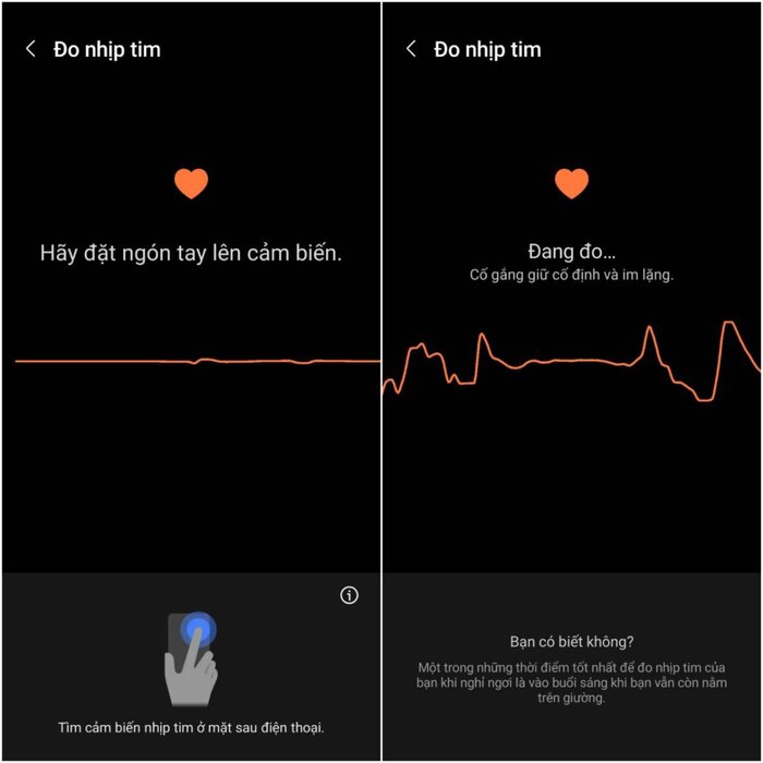 Chỉ mất khoảng 2 phút để có kết quả đo nhịp tim chính xác