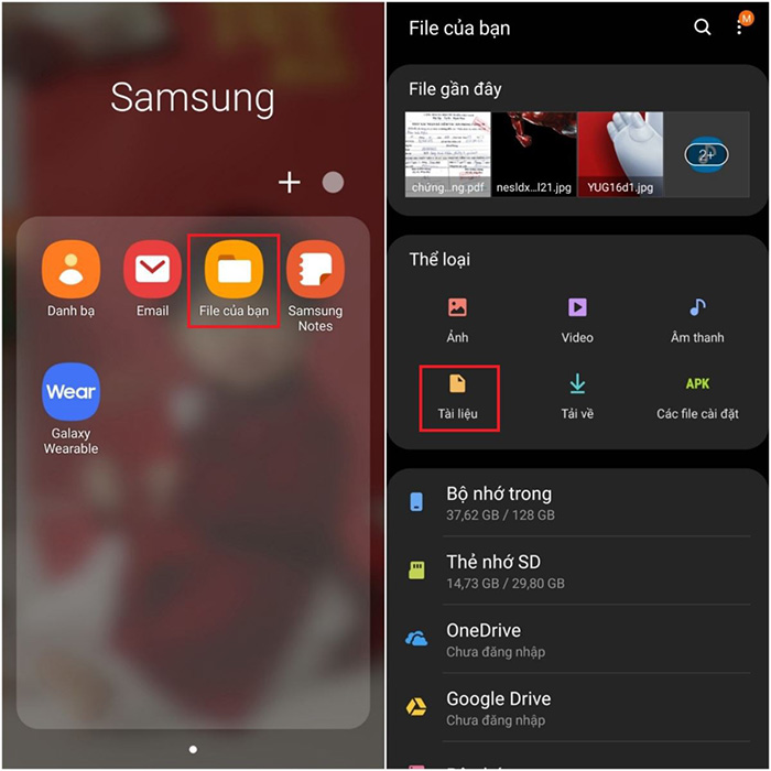 Cách gửi file qua Messenger bằng việc truy cập vào ứng dụng File của bạn