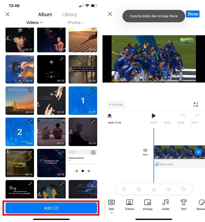 Chọn một hay nhiều video cùng lúc