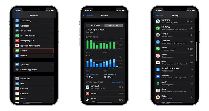 Tìm hiểu ứng dụng gây tốn pin