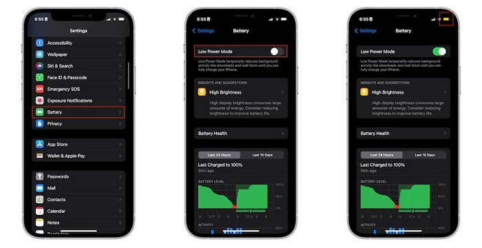 Sử dụng chế độ nguồn điện thấp
