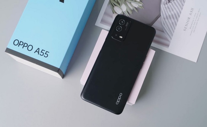 OPPO A55 bản màu Đen Mạnh Mẽ