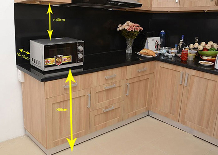 Đặt lò ở vị trí hợp lý