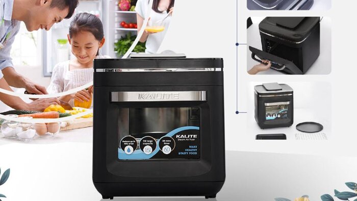 Nồi chiên hơi nước dễ dàng vệ sinh