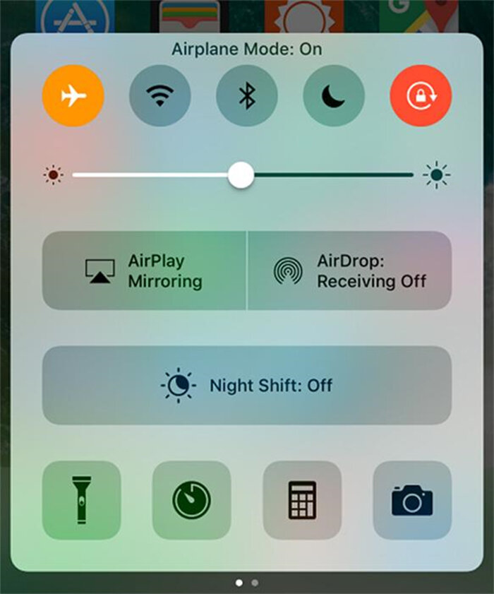Để kiểm tra sóng điện thoại bạn có thể bật/tắt chế độ máy bay