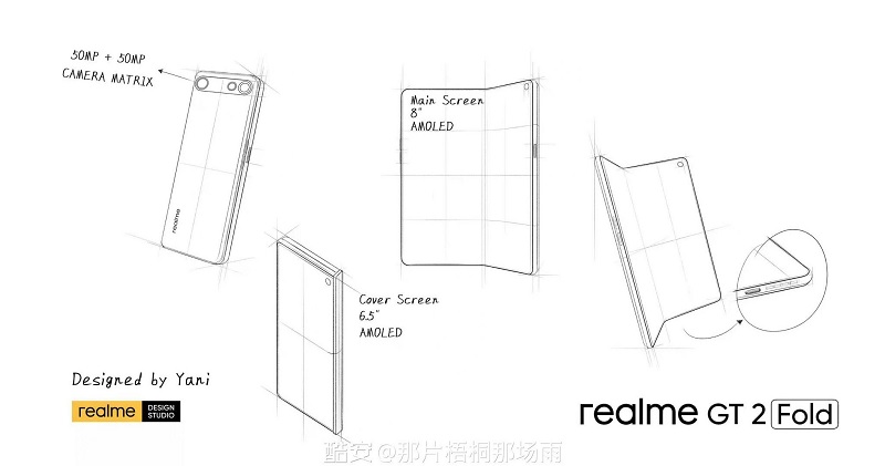thiết kế Realme GT 2 Fold