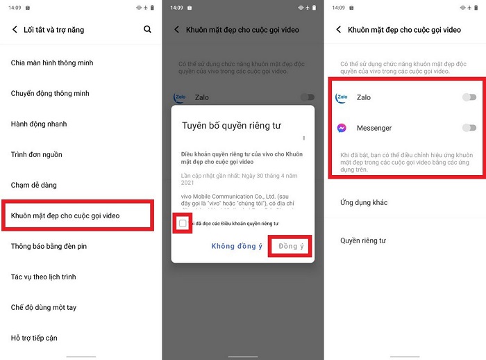 Kích hoạt hiệu ứng làm đẹp khuôn mặt