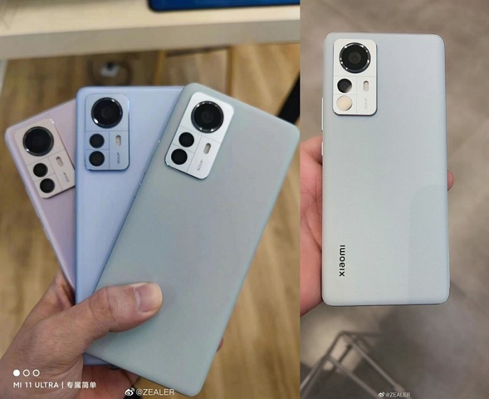 Ảnh Xiaomi 12 với 5 màu rất thời thượng
