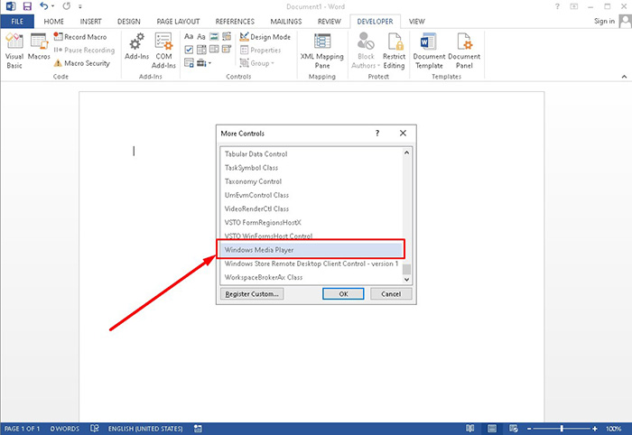 Lúc này bạn cuộn xuống và chọn Windows Meida Player
