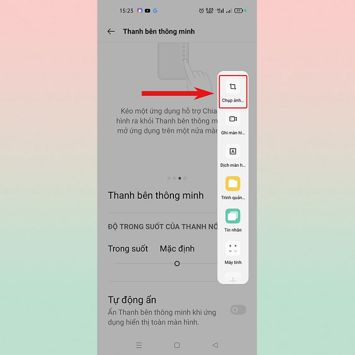 cách chụp màn hình điện thoại Oppo