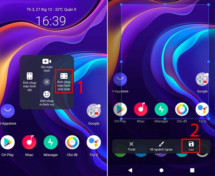 Ảnh chụp màn hình chữ nhật