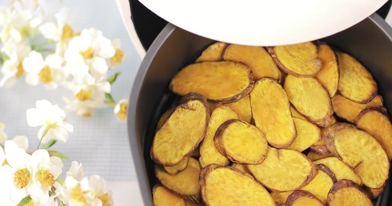 Cách nướng khoai lang bằng nồi chiên không dầu