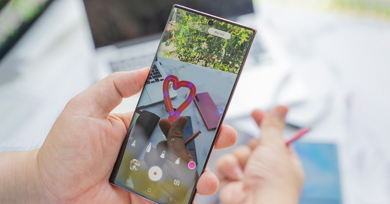 cách quay video AR trên điện thoại Samsung