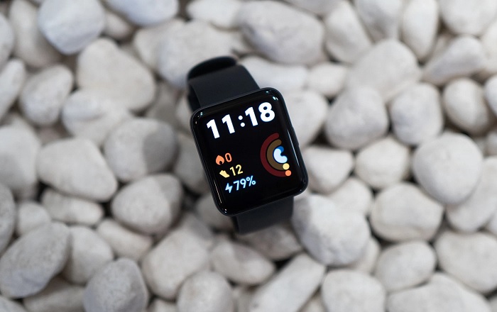 Màn hình Redmi Watch 2 Lite với giao diện đen