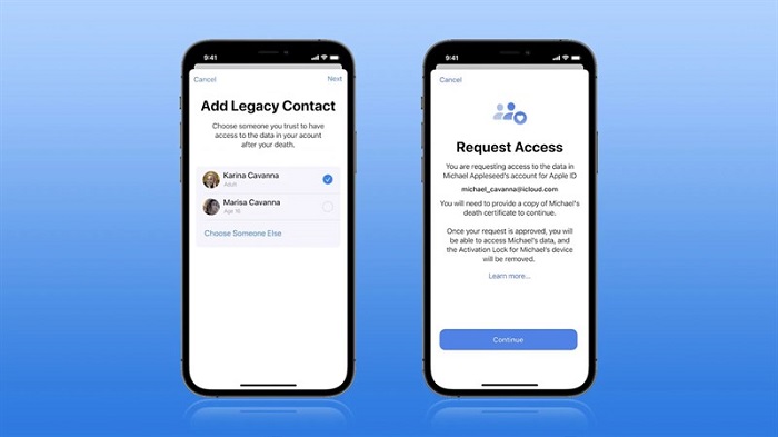 Tính năng Legacy Contacts trên iOS 15.2