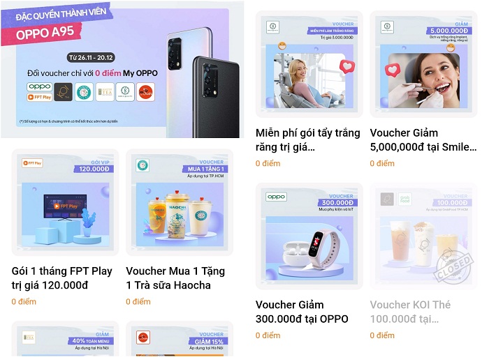 Ứng dụng MyOPPO mang đến cho người dùng một “núi” ưu đãi cả sau khi đã mua máy