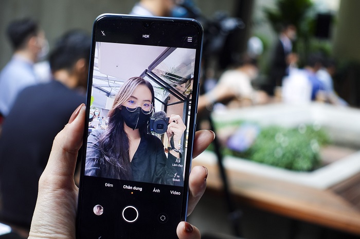 Giao diện camera của Vivo V23e