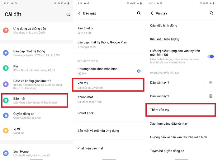 Quản lý pin trên Vivo V23e