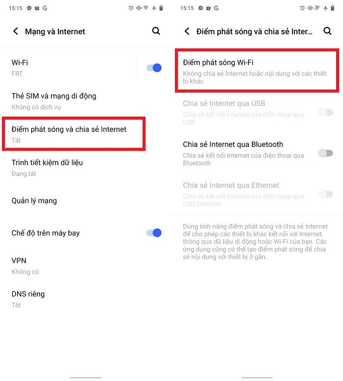 Chia sẻ kết nối dữ liệu di động