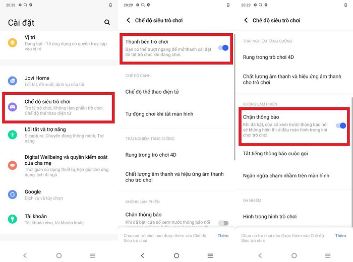 Kích hoạt chế độ siêu trò chơi