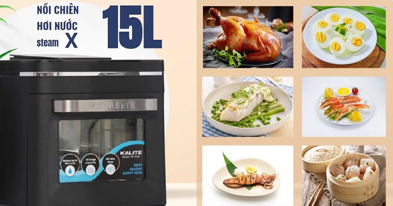 Nồi chiên không dầu hơi nước là gì