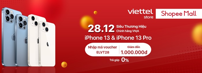 Brand Day Shopee - DUY NHẤT 28.12, nhận voucher lên đến 1 triệu đồng khi mua iPhone, AirPods