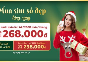 Mua SIM số đẹp tặng ngay gói cước Data lên tới 120GB/tháng trị giá 268.000đ