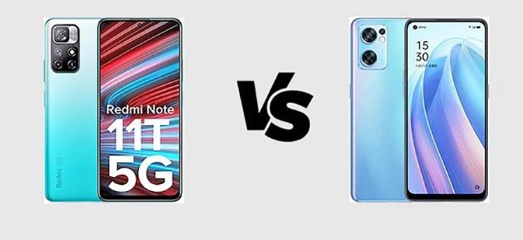 so sánh Xiaomi Redmi Note 11T và OPPO Reno7 SE