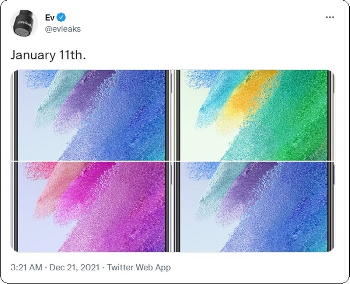 Bài chia sẻ của leaker Evan Blass