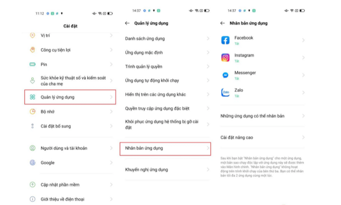 Nhân bản ứng dụng để sử dụng đa năng hơn