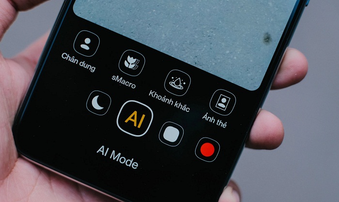 Cụm camera được tích hợp chế độ AI thông minh