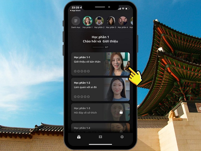 Chọn học phần để bắt đầu học 