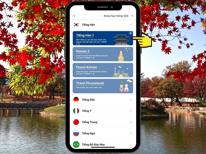 Chọn khóa học mình muốn