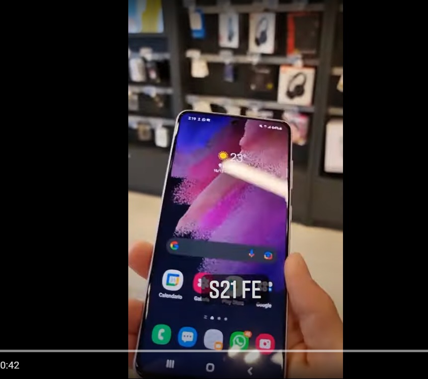 Video trên tay Galaxy S21 FE