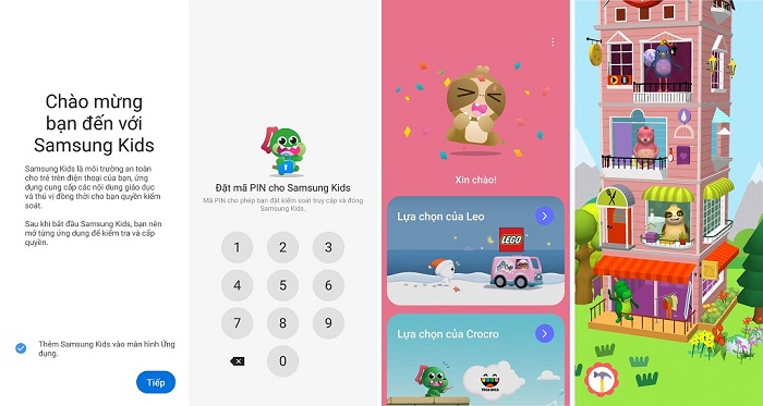 Galaxy S21 FE 5G hỗ trợ ứng dụng Samsung Kids mang lại không gian trải nghiệm riêng phù hợp với lứa tuổi trẻ nhỏ 