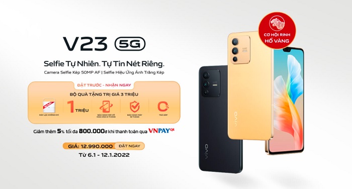 Quà tặng hấp dẫn khi đặt trước vivo V23 5G tại Viettel Store