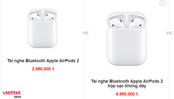 Airpods 2 ra mắt với hai phiên bản kén sạc có dây và không dây
