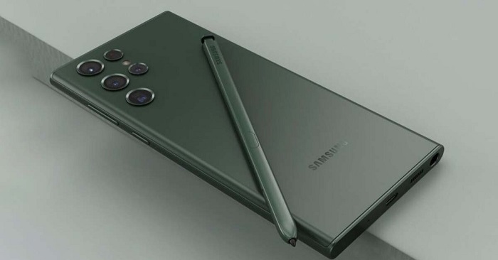 Ảnh render Galaxy S22 Ultra và bút S Pen