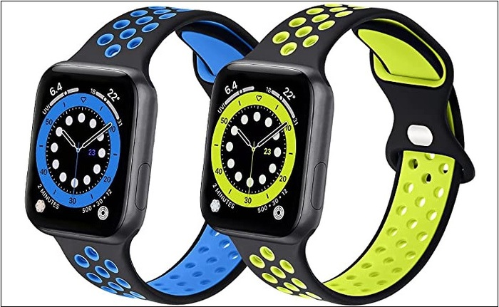 Nisto Silicone Strap là mẫu dây được chế tác từ silicon cùng nhiều lỗ thoáng khí