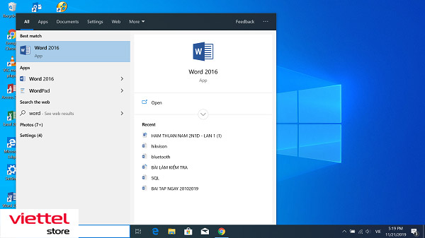 Cách đưa icon ứng dụng ra màn hình Desktop Win 10