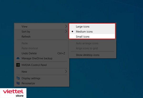 Cách chỉnh kích thước icon trên Desktop Win 10 (1)