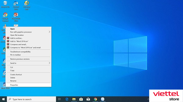 Ẩn một số icon tùy chọn trên Desktop Win 10