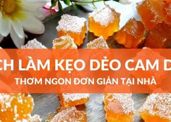 cách làm kẹo dẻo cam dừa